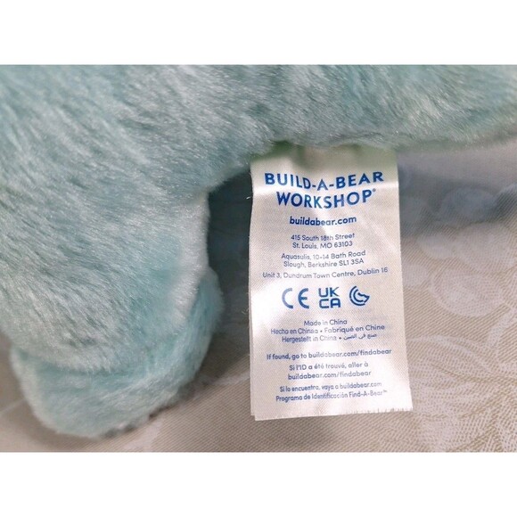 Build A Bear Workshop Exclusive Mint Blue Axolotl Plush Stuffed Animal 18" EC - Picture 6 of 11